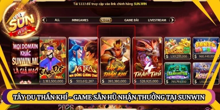 Tây Du Thần Khí - Game Săn Hũ Nhận Thưởng Tại Sunwin 4 Tây Du Thần Khí đưa người chơi vào hành trình thỉnh kinh đầy thử thách nhưng cũng cực kỳ thịnh vượng. Hình ảnh sắc nét hòa quyện cùng âm thanh sống động tạo nên không gian giải trí đẳng cấp bậc nhất hiện nay. Mỗi vòng quay tại Sunwin ẩn chứa bí mật về những kho báu nghìn năm đang chờ đón chủ nhân xứng đáng. Tây Du Thần Khí là gì? Tây Du Thần Khí thực chất là loại hình nổ hũ trực tuyến lấy cảm hứng từ cốt truyện kinh điển về bốn thầy trò Đường Tăng. Giao diện thiết kế theo phong cách cổ trang kết hợp công nghệ 3D hiện đại giúp trải nghiệm thị giác luôn ở mức tuyệt vời nhất. Các dòng thưởng được sắp xếp logic đảm bảo tính minh bạch và công bằng tuyệt đối cho mọi khách chơi tham gia hằng ngày. Cơ chế vận hành mượt mà giúp từng lượt quay trở nên kịch tính và đầy bất ngờ. Cấu trúc trả thưởng đa dạng biến mỗi biểu tượng trên màn hình thành một cơ hội gia tăng tài sản nhanh chóng. Sự kết hợp giữa văn hóa dân gian và thuật toán phần mềm tạo nên sức hút khó cưỡng cho sản phẩm này. Tây Du Thần Khí là game chơi slot đặc sắc Slot Tây Du Thần Khí có gì hút người chơi? Slot sở hữu nhiều ưu điểm vượt trội khiến bất kỳ ai cũng muốn thử sức ít nhất một lần. Dưới đây là những lý do cụ thể lý giải cho sức nóng của game: Tỷ lệ hoàn vốn cực cao giúp bảo toàn ngân sách cho người chơi qua từng giai đoạn. Cơ chế Jackpot tích lũy liên tục với giá trị tiền mặt khổng lồ lên tới hàng tỷ đồng. Đồ họa tái hiện chân thực các nhân vật Tôn Ngộ Không hay Trư Bát Giới rất gần gũi. Tính năng quay tự động được thiết kế thông minh hỗ trợ người bận rộn dễ dàng theo dõi. Mức đặt tiền đa dạng phù hợp từ nhu cầu giải trí nhỏ lẻ đến săn hũ lớn chuyên nghiệp. Cách chơi Tây Du Thần Khí chuẩn xác Việc nắm vững quy trình thao tác cơ bản giúp hội viên tự tin hơn khi bắt đầu hành trình săn thưởng. Game có cách chơi đơn giản. Luật chơi slot Tây Du Thần Khí Hệ thống luật lệ của Tây Du Thần Khí được thiết kế dựa trên tiêu chuẩn quốc tế với các quy tắc rõ ràng. Người chơi chiến thắng khi thu thập được các biểu tượng giống nhau nằm trên các dòng trả thưởng (paylines) tính từ trái sang phải. Tổng số dòng thường khá lớn nhằm tăng xác suất trúng giải cho khách chơi trong mỗi lượt quay đơn lẻ. Mỗi biểu tượng mang một giá trị riêng biệt được quy định sẵn trong bảng thông tin kỹ thuật của máy slot. Nếu may mắn xuất hiện các hình ảnh đặc biệt như Wild hoặc Bonus thì phần thưởng sẽ được nhân lên gấp nhiều. Chỉ cần hàng thanh toán trùng khớp để thắng Bảng thưởng cơ bản cần biết Mỗi hình ảnh xuất hiện trong Tây Du Thần Khí đều tương ứng với một mức quy đổi tiền mặt nhất định. Vậy nên hãy ghi nhớ các mốc thưởng sau: Biểu tượng 2x 3x 4x 5x Vòng Kim Cô 2 40 200 1000 Tiên Nữ (FREE) - 40 100 200 Trư Bát Giới - 30 100 400 Sa Tăng - 30 100 400 Đào Tiên - 20 100 250 Hoa Sen - 20 100 250 A - 10 35 200 K - 5 30 150 Q - 5 30 150 J - 5 20 50 10 - 5 20 50 Các tính năng đặc biệt Những cơ chế bổ sung trong Tây Du Thần Khí chính là chìa khóa giúp quý khách đột phá giới hạn tiền thưởng ban đầu. Các tính năng này thường kích hoạt ngẫu nhiên: Biểu tượng WILD & JACKPOT: Đây là những hình ảnh quyền lực nhất có khả năng thay đổi hoàn toàn cục diện ván quay. Hũ JACKPOT: Hình ảnh này chỉ xuất hiện tại các cột 1, 3 và 5. Nếu may mắn sở hữu cả ba biểu tượng trên cùng một hàng ngang thì người chơi sẽ nhận trọn vẹn hũ vàng tích lũy. Biểu tượng FREE (Lượt quay miễn phí): Thu thập đủ 3 hình ảnh nhận ngay 5 lượt quay miễn phí. Nếu có 4 hình ảnh thì số lượt tăng lên 6 lượt. Biểu tượng BONUS: Khi có từ 3 cuốn thư BONUS trở lên xuất hiện không phân biệt vị trí sẽ kích hoạt trò chơi phụ. Có nhiều tính năng đặc biệt trong slot Cách chơi Tây Du Thần Khí thắng lớn Để chinh phục đỉnh cao trong game thì việc chỉ dựa vào may mắn là chưa đủ. Những chuyên gia lâu năm thường áp dụng các chiến thuật riêng để ăn thưởng: Lựa chọn thời điểm quay vào các khung giờ vàng có ít người truy cập để giảm áp lực máy chủ. Quản lý vốn bằng cách chia nhỏ số tiền cược vào nhiều dòng thay vì dồn vào một cửa duy nhất. Sử dụng tốc độ quay linh hoạt lúc nhanh lúc chậm để tác động vào thuật toán dừng của các trục quay. Kiên trì theo đuổi một mức cược cố định trong khoảng 50 lượt quay trước khi quyết định thay đổi chiến thuật. Quan sát lịch sử nổ hũ gần nhất để dự đoán chu kỳ trả thưởng tiếp theo của hệ thống phần mềm. Giữ tâm lý bình tĩnh không nên nóng vội tăng tiền cược khi đang gặp chuỗi thua liên tiếp kéo dài. Tắt các tính năng không cần thiết như âm nhạc nếu cảm thấy gây mất tập trung trong quá trình tính toán. Lời kết Tây Du Thần Khí hứa hẹn mang lại những giây phút thư giãn tuyệt vời cùng cơ hội đổi đời ngoạn mục cho người chơi. Hãy bắt đầu hành trình chinh phục những cột mốc thưởng mới ngay hôm nay để kiểm chứng sức hấp dẫn. Sunwin luôn đồng hành cùng bạn trong mọi lượt quay để tạo nên những kỷ lục nổ hũ chấn động thị trường.
